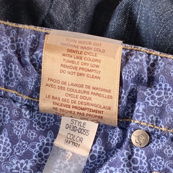 Paige Premium Denim Rising Glen Dark Wash Flare Jeans Size 31 Made in USA - Picture 11 of 14